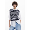 Chemise effet pull sans manche